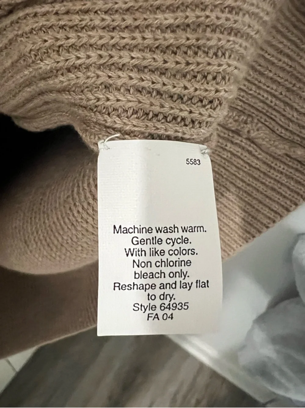 J. Crew Crewneck Cotton Sweater in Beige Men’s Large